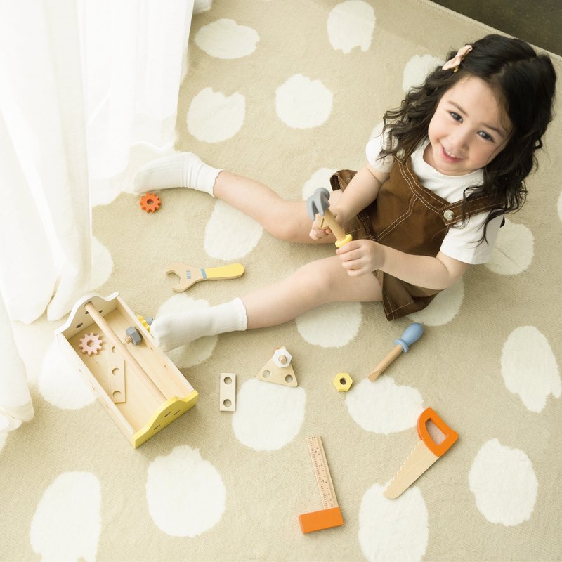 工程玩具 | 手提工具盒【孩子最爱的组装玩具 小工程师必备】 - 玩具/玩偶 - 木头 黄色