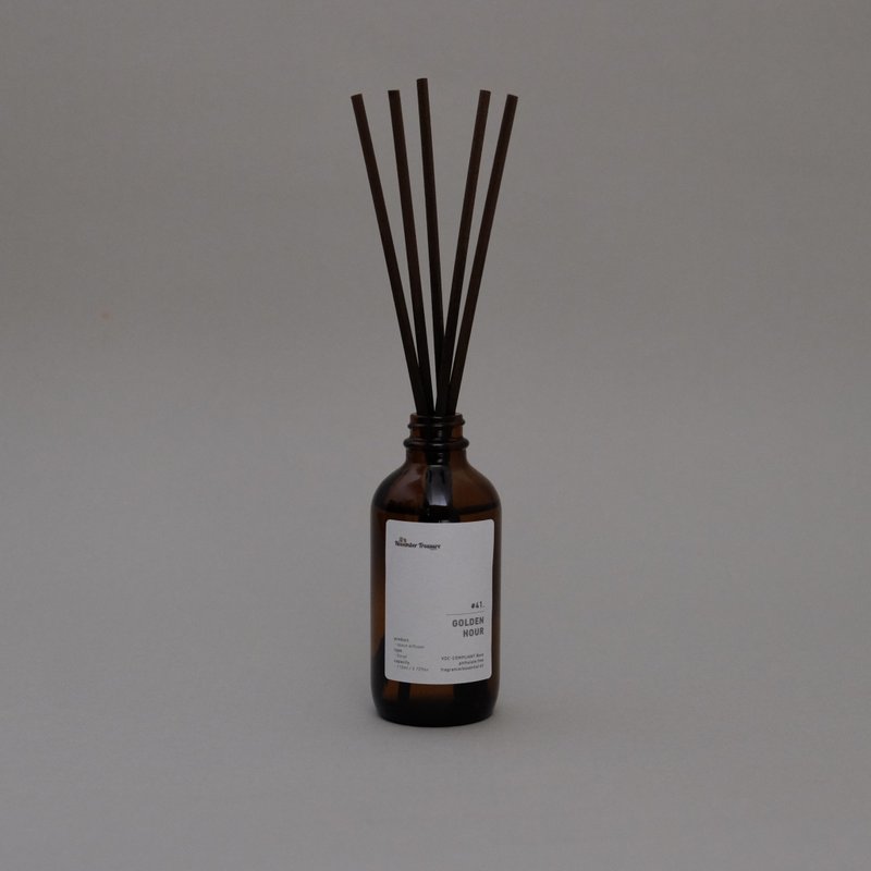41' GOLDEN HOUR 黄金时刻 / 空间精油扩香瓶 - 香薰/精油/线香 - 其他材质 咖啡色