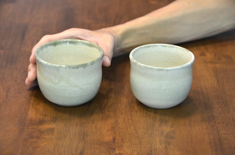【福袋】陶杯 | 浅苔、雾绿 - 茶具/茶杯 - 陶 绿色