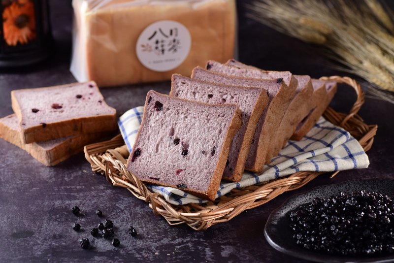【八月莳麦】午夜蓝调/蓝莓手作吐司 - 面包/吐司 - 新鲜食材 蓝色