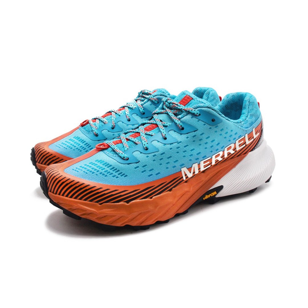 MERRELL AGILITY PEAK 5 户外健身轻量型慢跑越野鞋 女鞋-蓝橘 - 女款运动鞋/球鞋 - 其他材质 