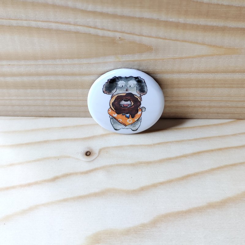 胸章/别针/徽章 - 甜甜圈狗狗 - 徽章/别针 - 其他材质 多色