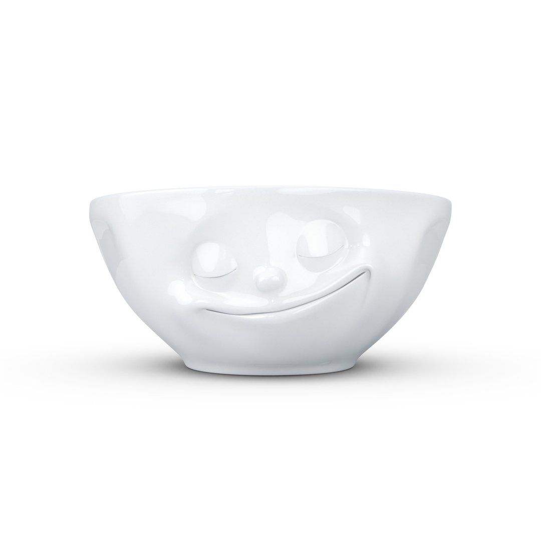 58 Products 开心脸陶瓷碗 - 350ml - 碗 - 其他材质 白色