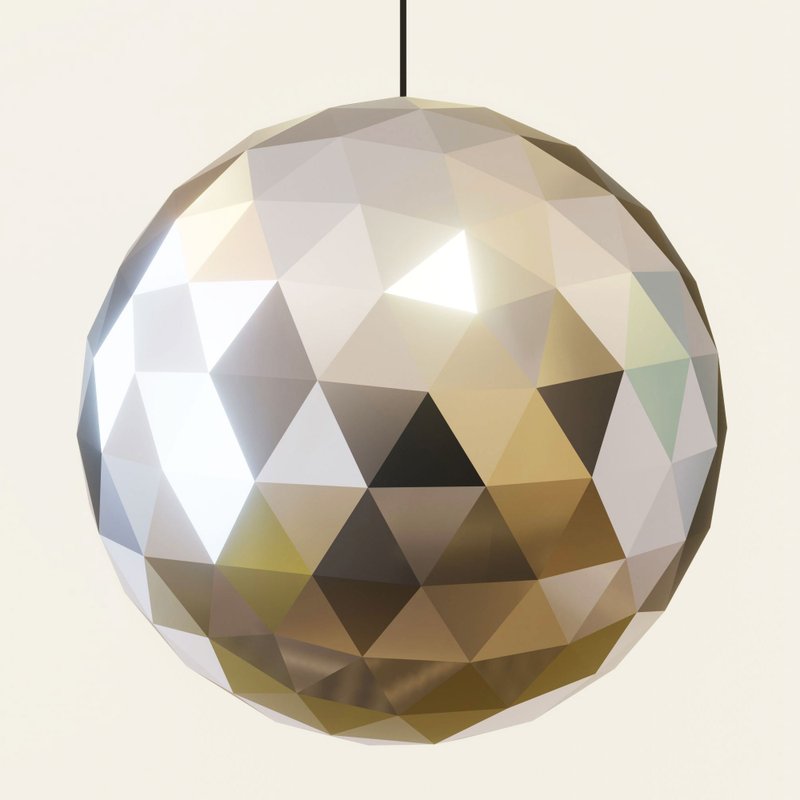 DIY Disco Ball 3D Papercraft Printable PDF - 手工艺教程/工具书 - 其他材质 