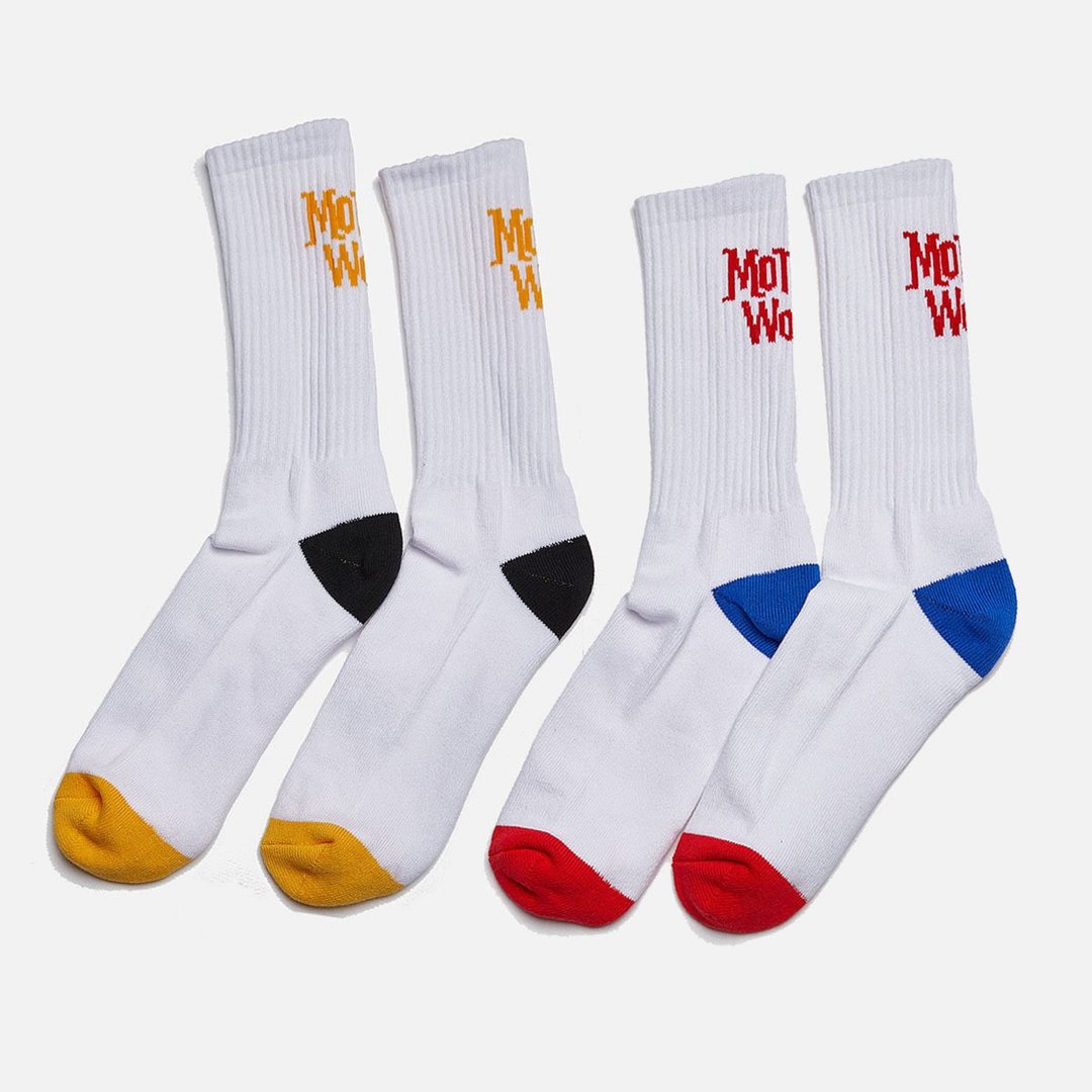 【Knockout】Wankers Mothers Worry socks 2pack - 袜子 - 棉 