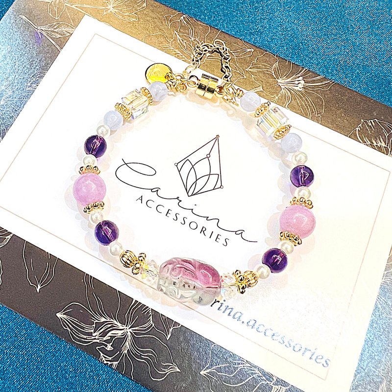 carina accessories 开运 能量 水晶 饰品 手链 紫色系 生命灵数 - 手链/手环 - 水晶 紫色
