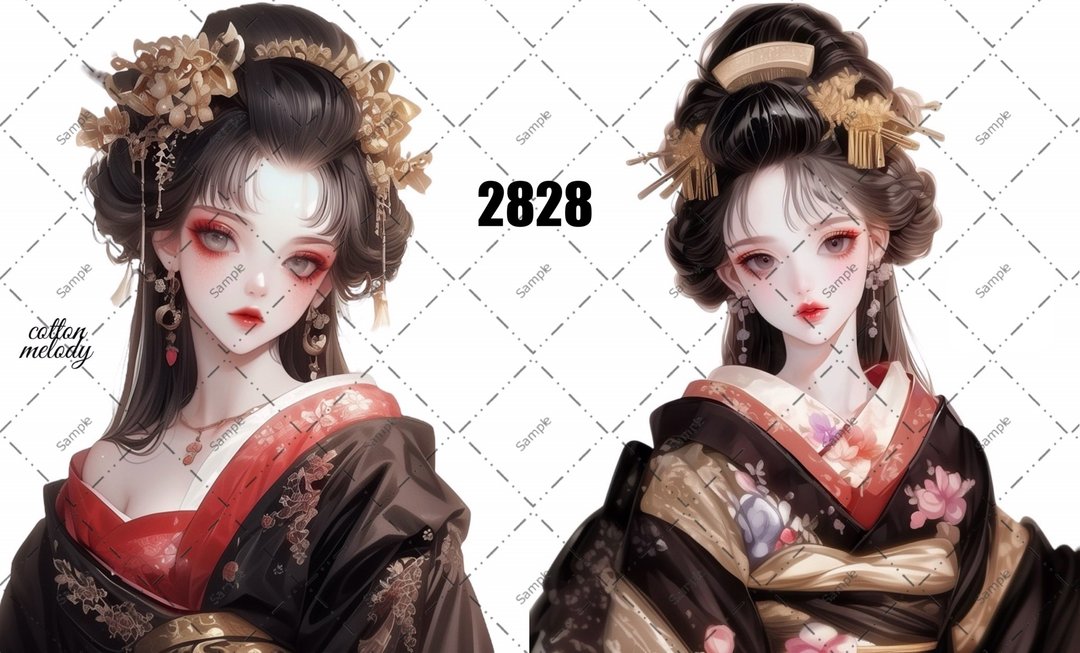 original sticker no.2828 人物贴纸 原创贴纸 原创人物贴纸 装饰贴纸 cotton melody - 贴纸 - 纸 