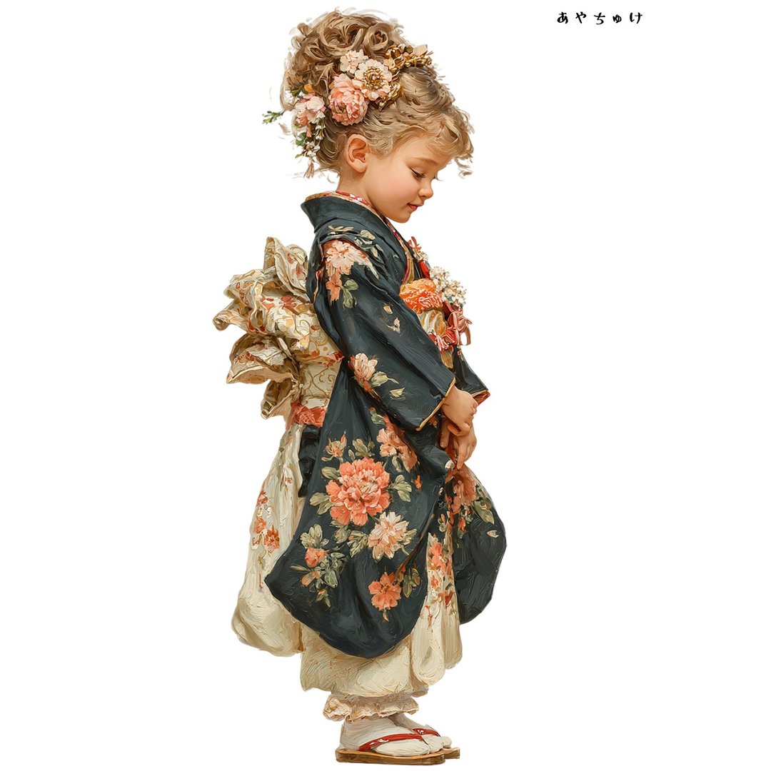【12月新品4】07-114-0180 人物贴纸 和服复古 - 贴纸 - 纸 