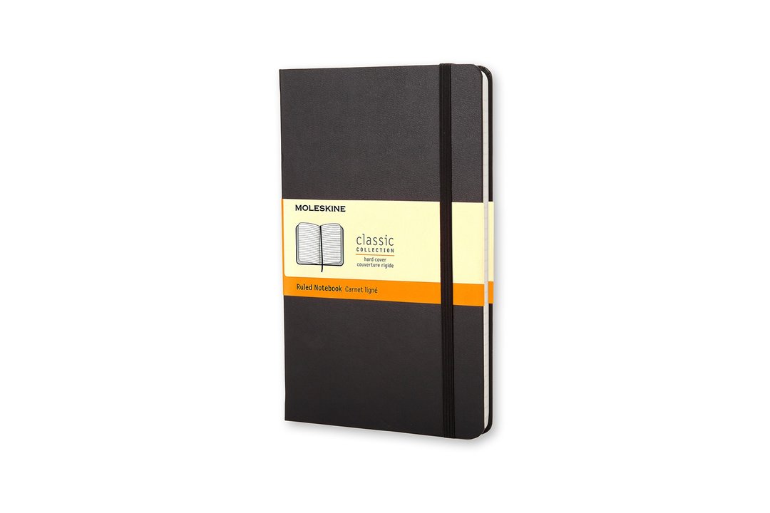 _勿上架_MOLESKINE 经典黑色硬壳笔记本 - L - 横线 - 烫金服务 - 笔记本/手帐 - 纸 黑色