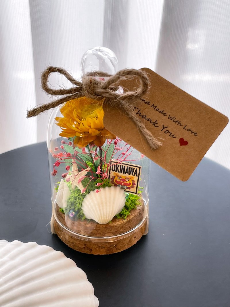 永生花玻璃瓶装饰 - 摆饰 - 植物．花 红色