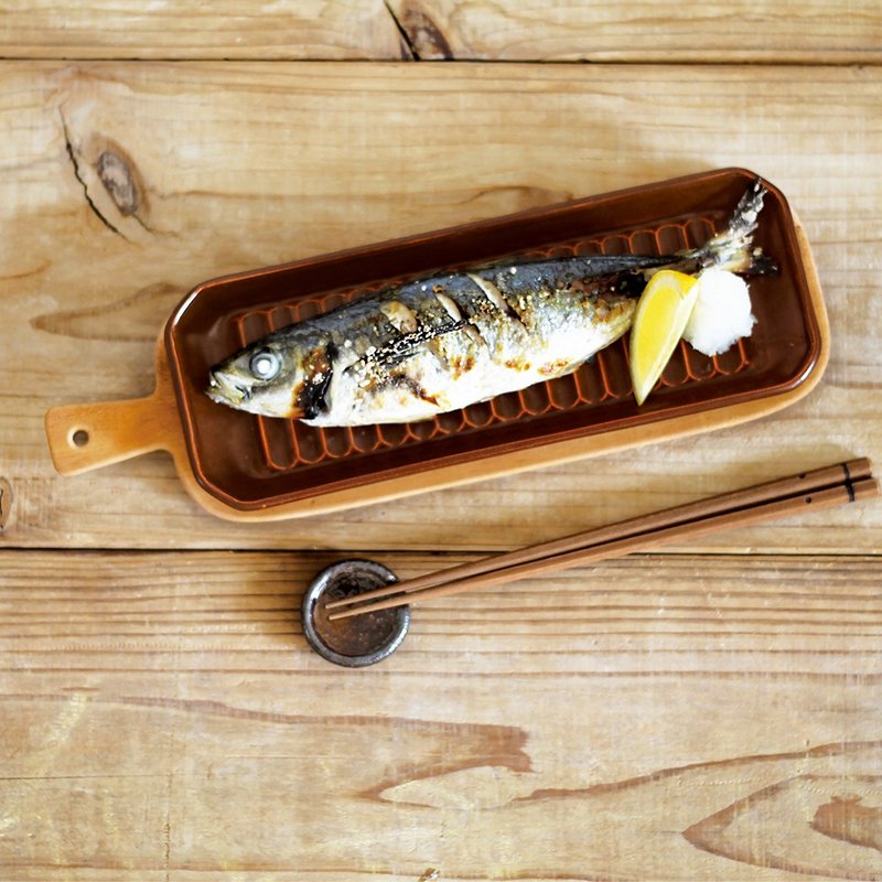 MEISTER HAND TOOLS 长型烤盘(两种尺寸) - 盘子/餐盘/盘架 - 陶 咖啡色