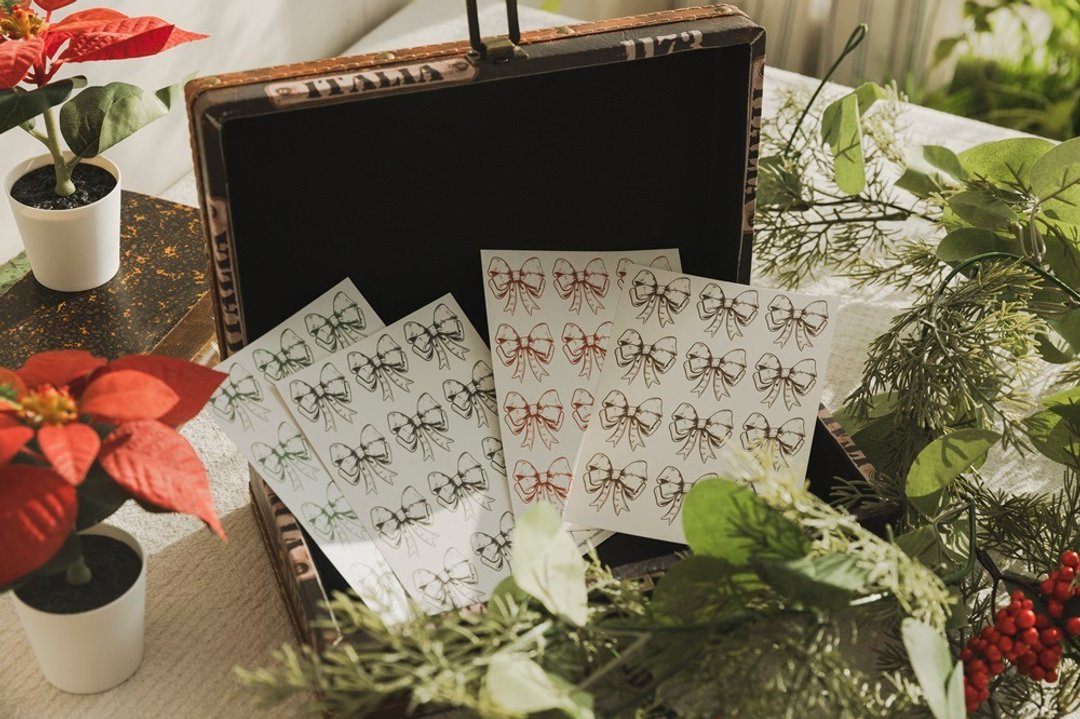 Noel Ribbon - 贴纸 - 纸 