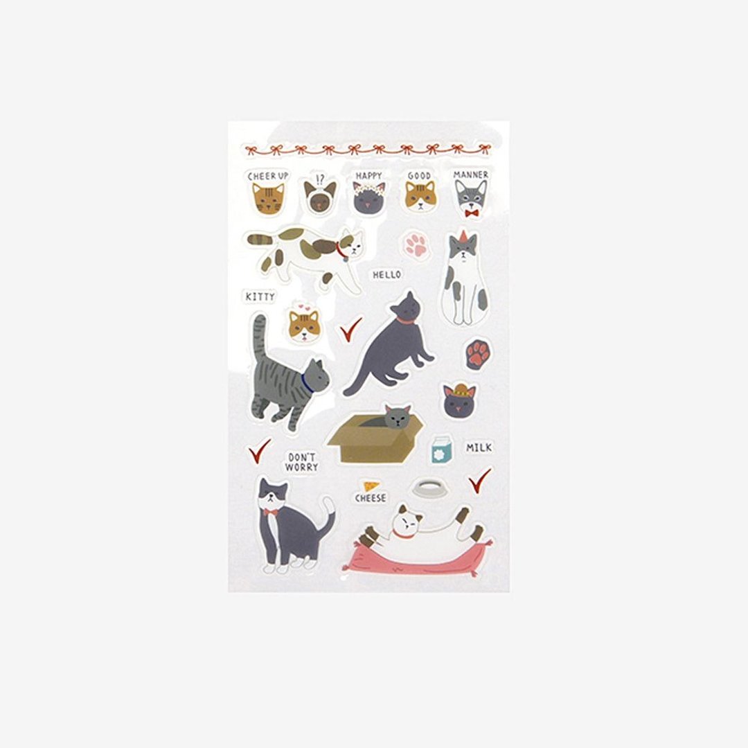 Dailylike 日日美好贴纸-07猫咪,E2D02513 - 贴纸 - 塑料 多色