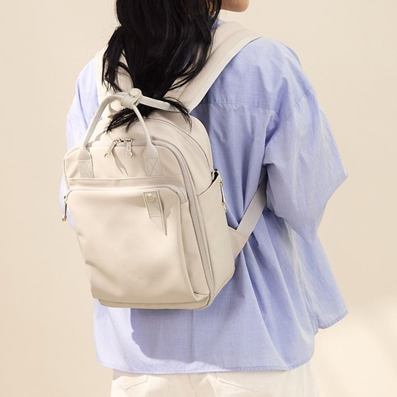 【RITE】环保纱系列 EV03 超防泼水吐司包－M Plus 共4色 - 后背包/双肩包 - 环保材料 白色