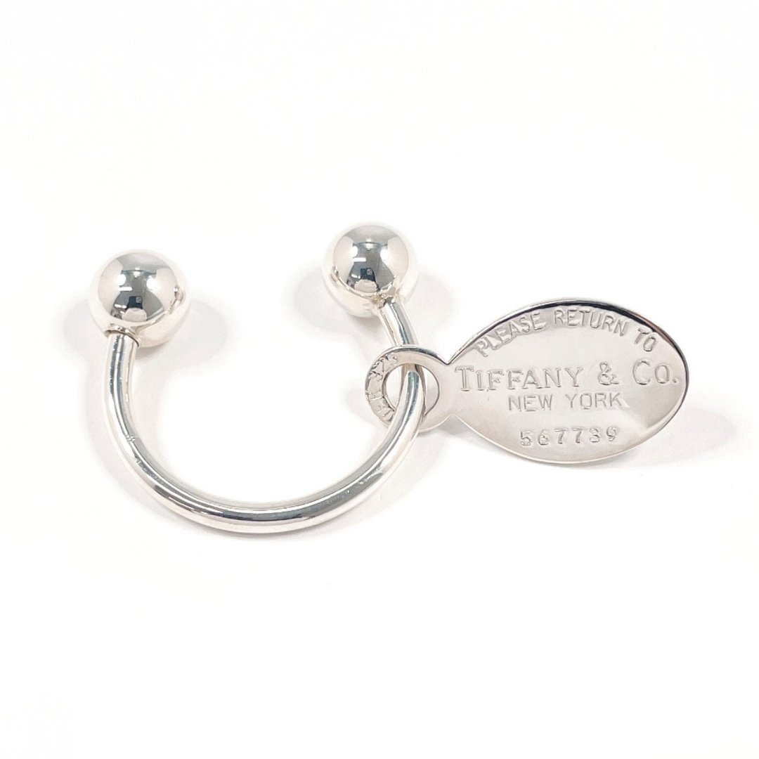 【日本直送 二手美品】蒂芙尼 TIFFANY&Co. 钥匙圈 椭圆标签 钥匙圈 Return to Tiffany 银 925 - 钥匙链/钥匙包 - 纯银 银色