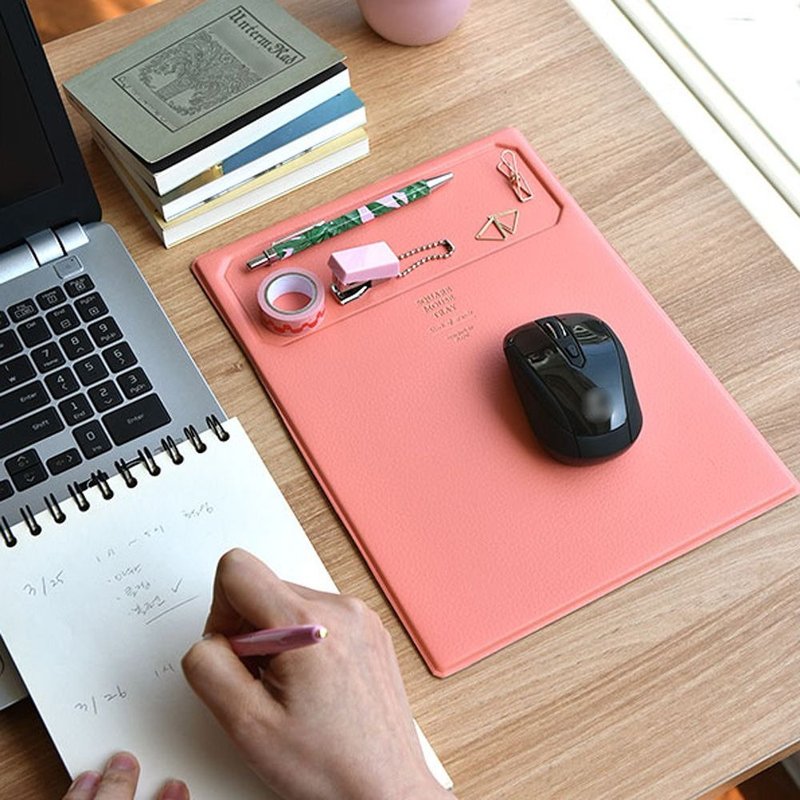 PLEPIC 职人典藏皮革鼠标垫-珊瑚粉,PPC94577 - 鼠标垫 - 人造皮革 粉红色