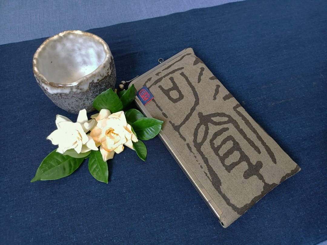 L型口金包(钱包、手机袋、眼镜袋) - 零钱包 - 棉．麻 