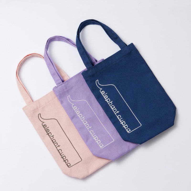 Elephant Cuppa 帆布提袋－升级版 - 随行杯提袋/水壶袋 - 棉．麻 