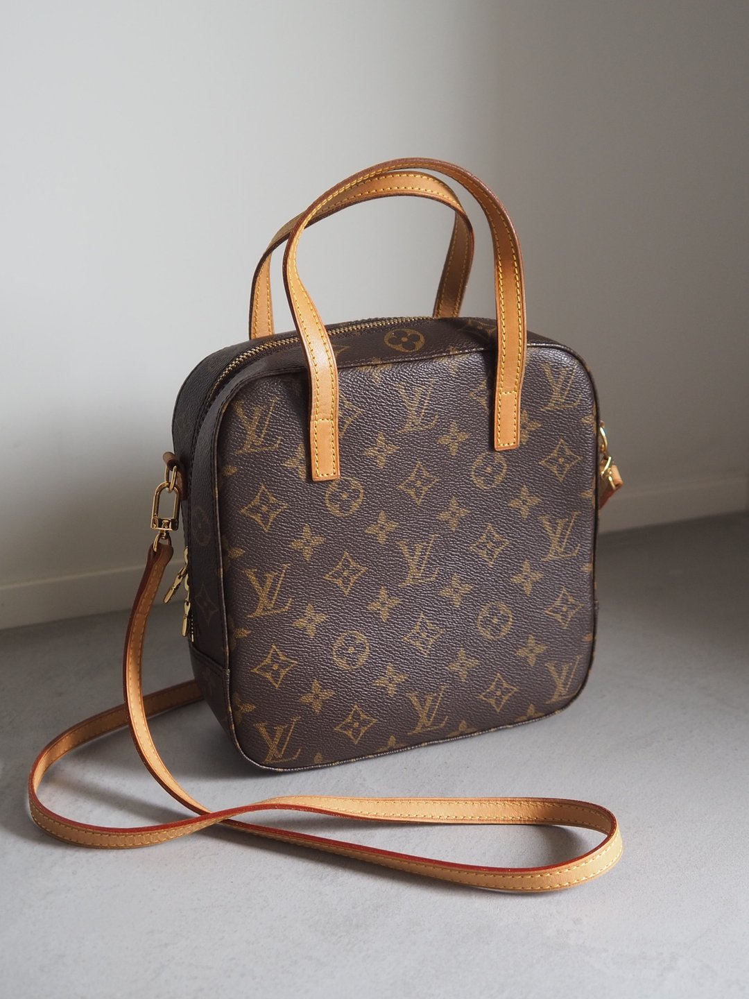 LOUIS VUITTON Spontini 两用手提包 Monogram 古董复刻 - 手提包/手提袋 - 真皮 咖啡色