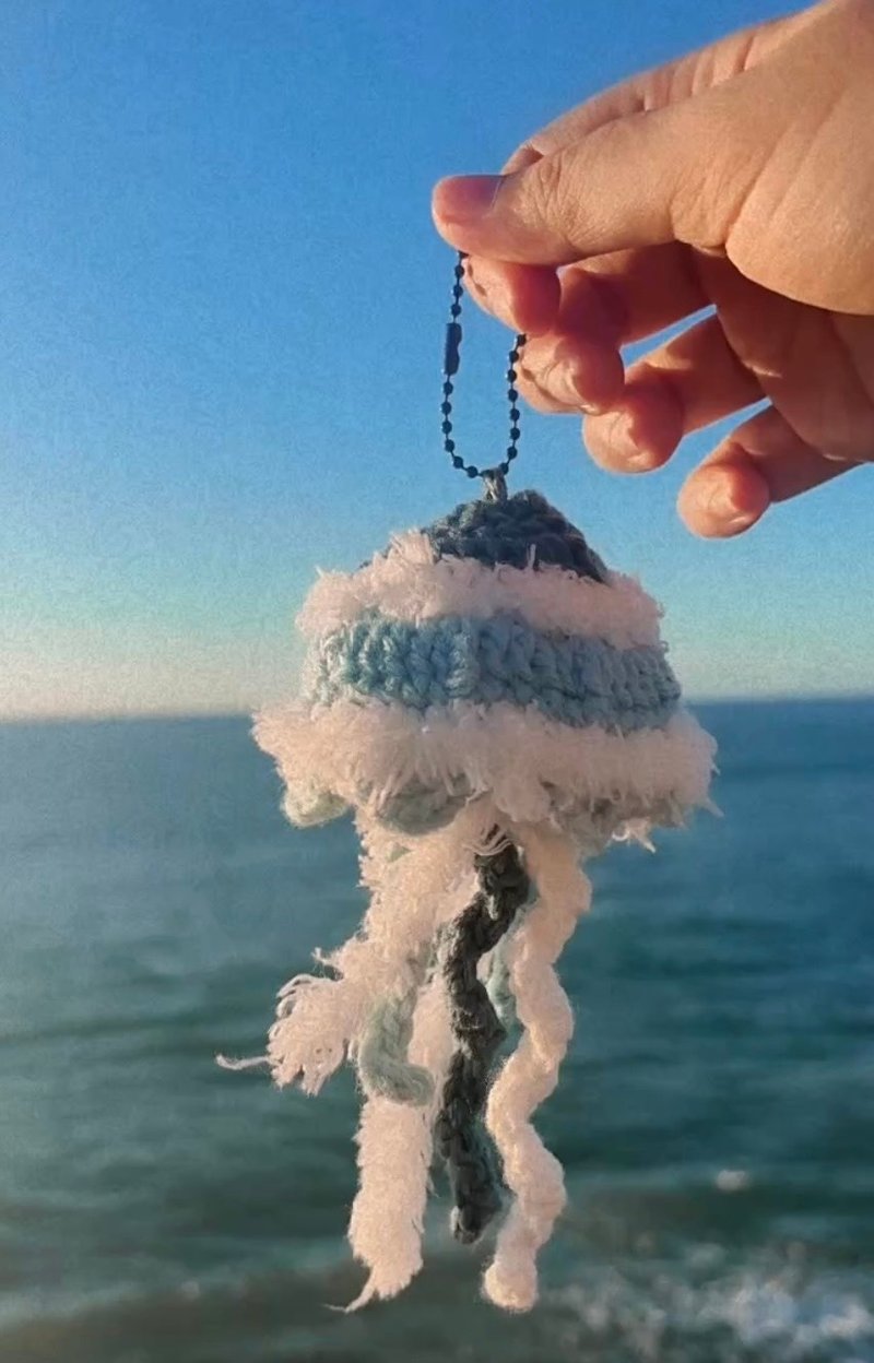 DIY编织水母吊饰 - 编织/羊毛毡/布艺 - 其他人造纤维 