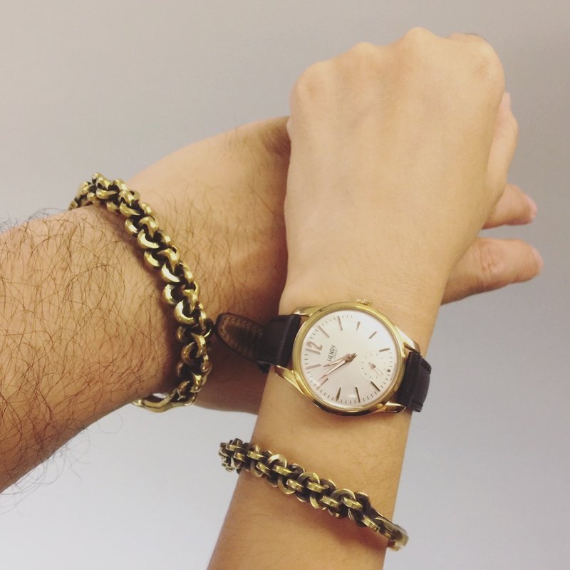 编织黄铜手环 男 - 手链/手环 - 其他金属 