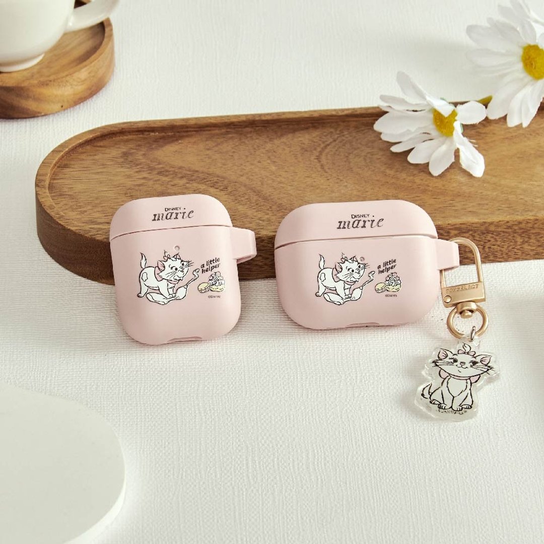 Disney Cats And Dogs-玛丽猫款挤鲜奶油强悍防摔 AirPods 保护套 () - 耳机收纳 - 塑料 多色