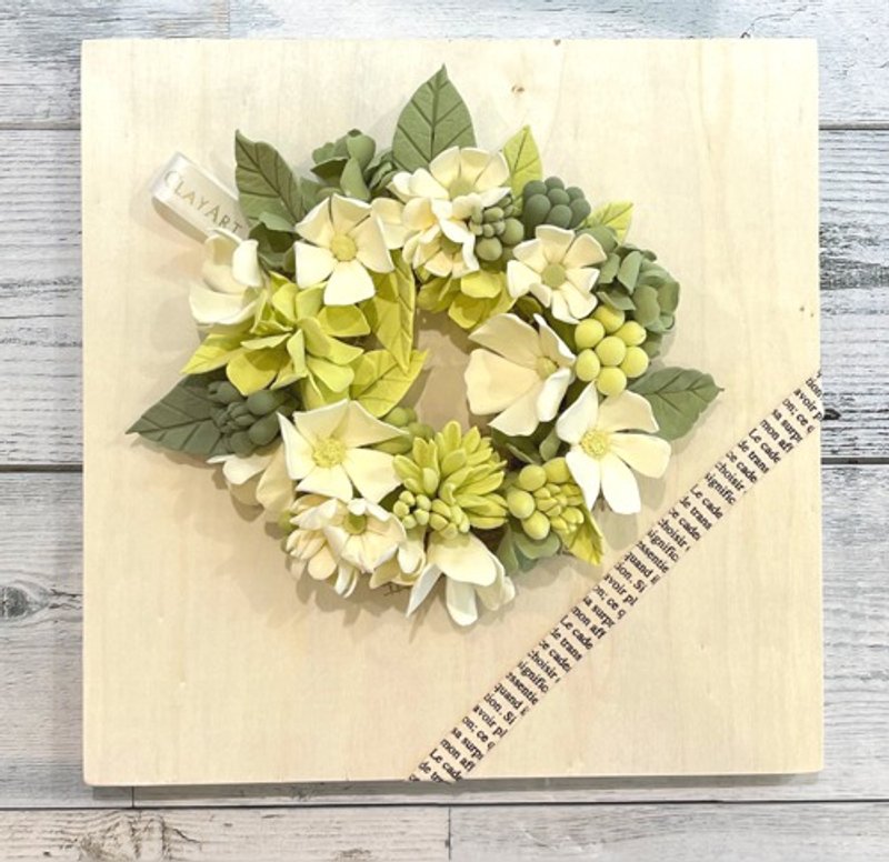 [Eternal flower] Clay art * Green gables wind * Board arrangement - 植栽/盆栽 - 陶 