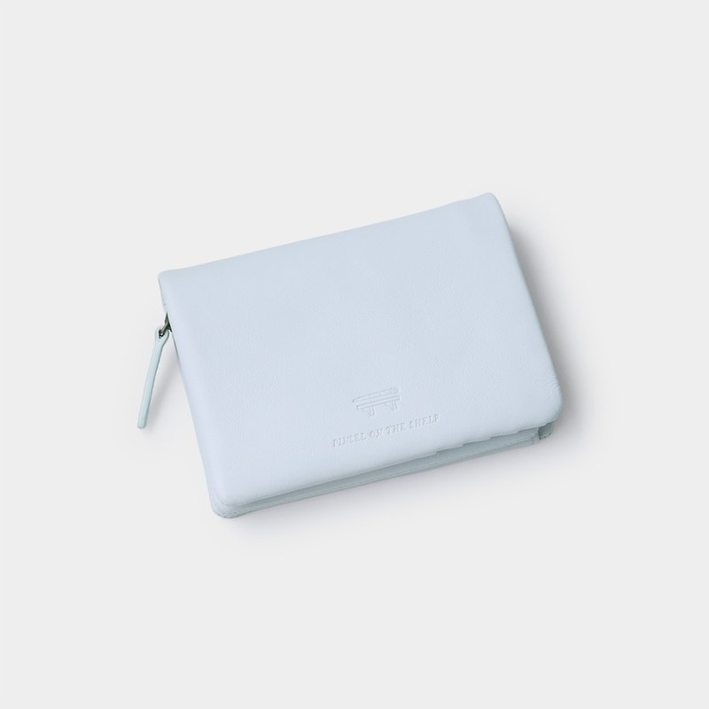 pinsel wallet : milk blue - 皮夹/钱包 - 真皮 