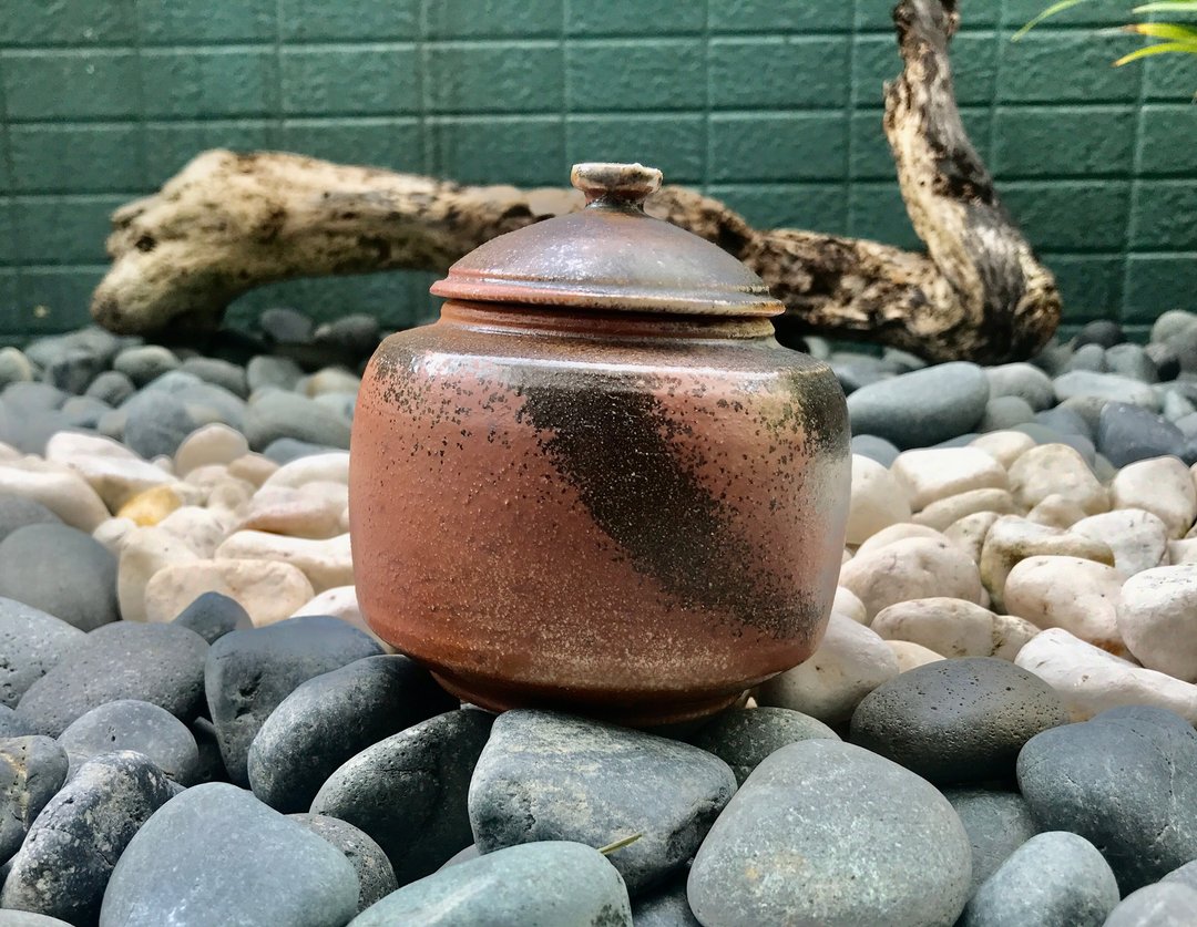柴烧自然落灰多彩陶罐 茶仓 招财聚宝盆罋 茶叶罐 置物罐 调味罐 - 茶具/茶杯 - 陶 多色