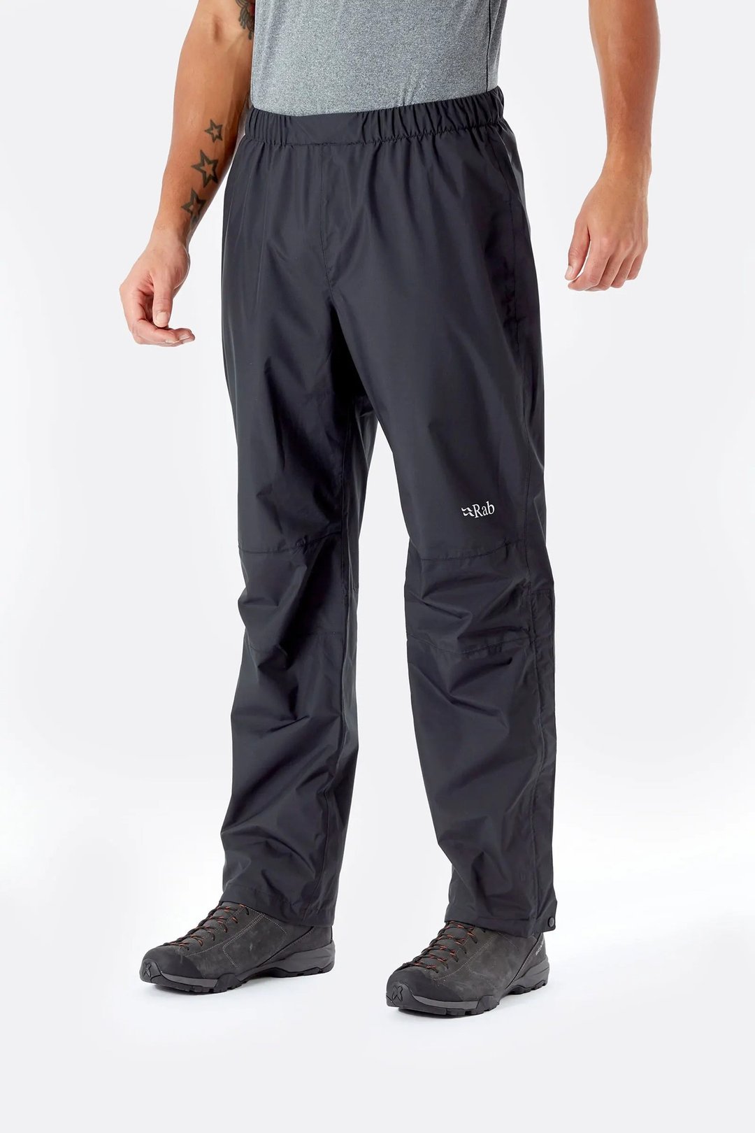【Rab】Downpour Eco Pants 透气防水长裤 男款 黑色 - 男装运动裤 - 聚酯纤维 红色