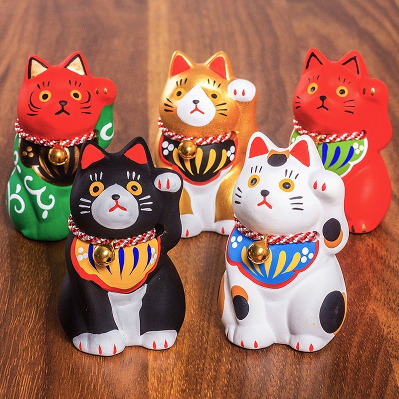日本原装进口 作舍民芸招财猫小号 可爱摆件陶瓷创意礼物家居装饰 - 摆饰 - 陶 