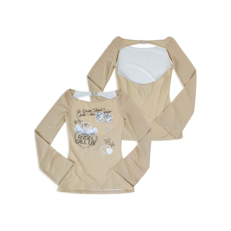 DADDY | Francis Mini Dress 超可爱一字领迷你洋装 - 女装衬衫 - 其他材质 