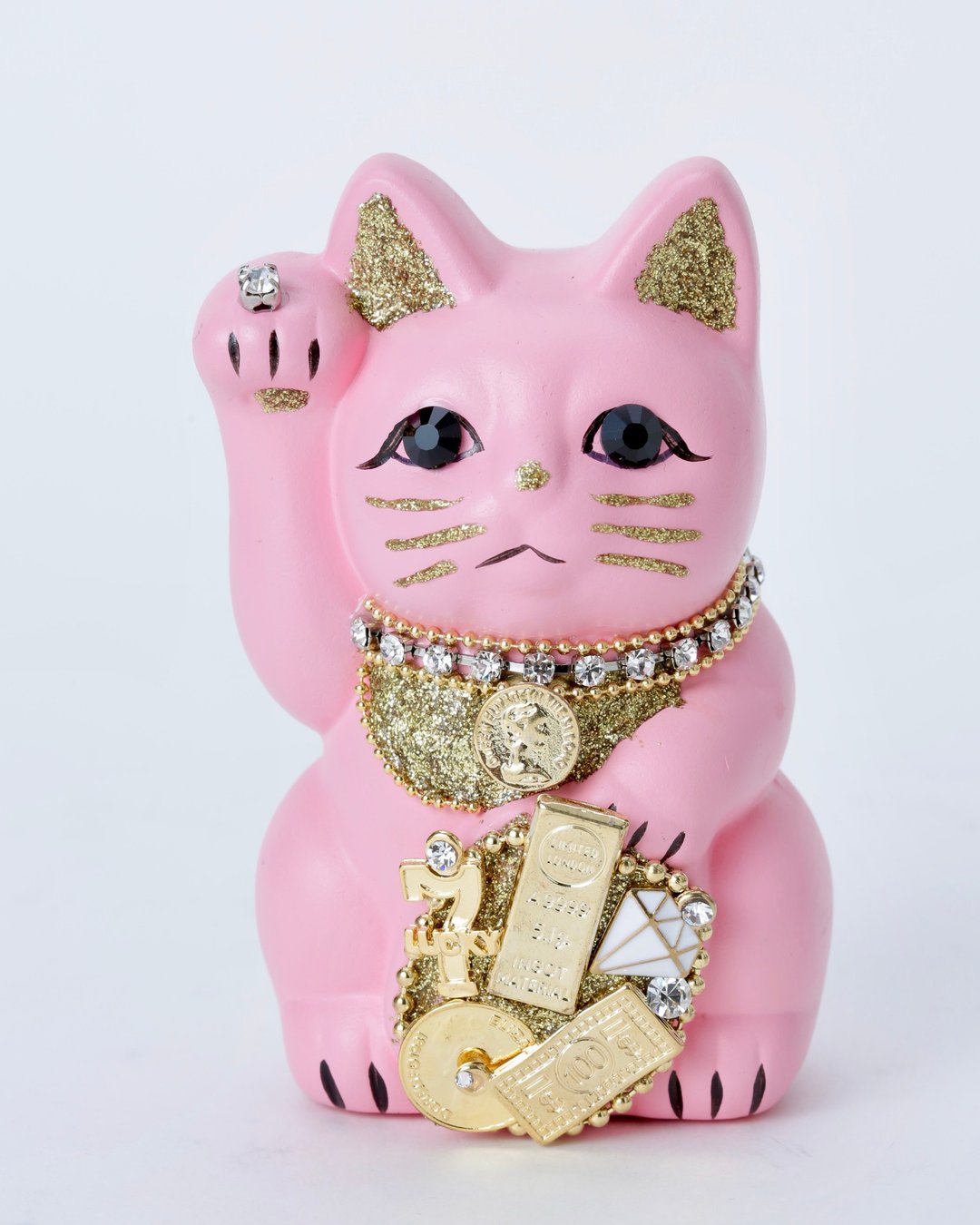 Millionaire Cat - 摆饰 - 陶 粉红色