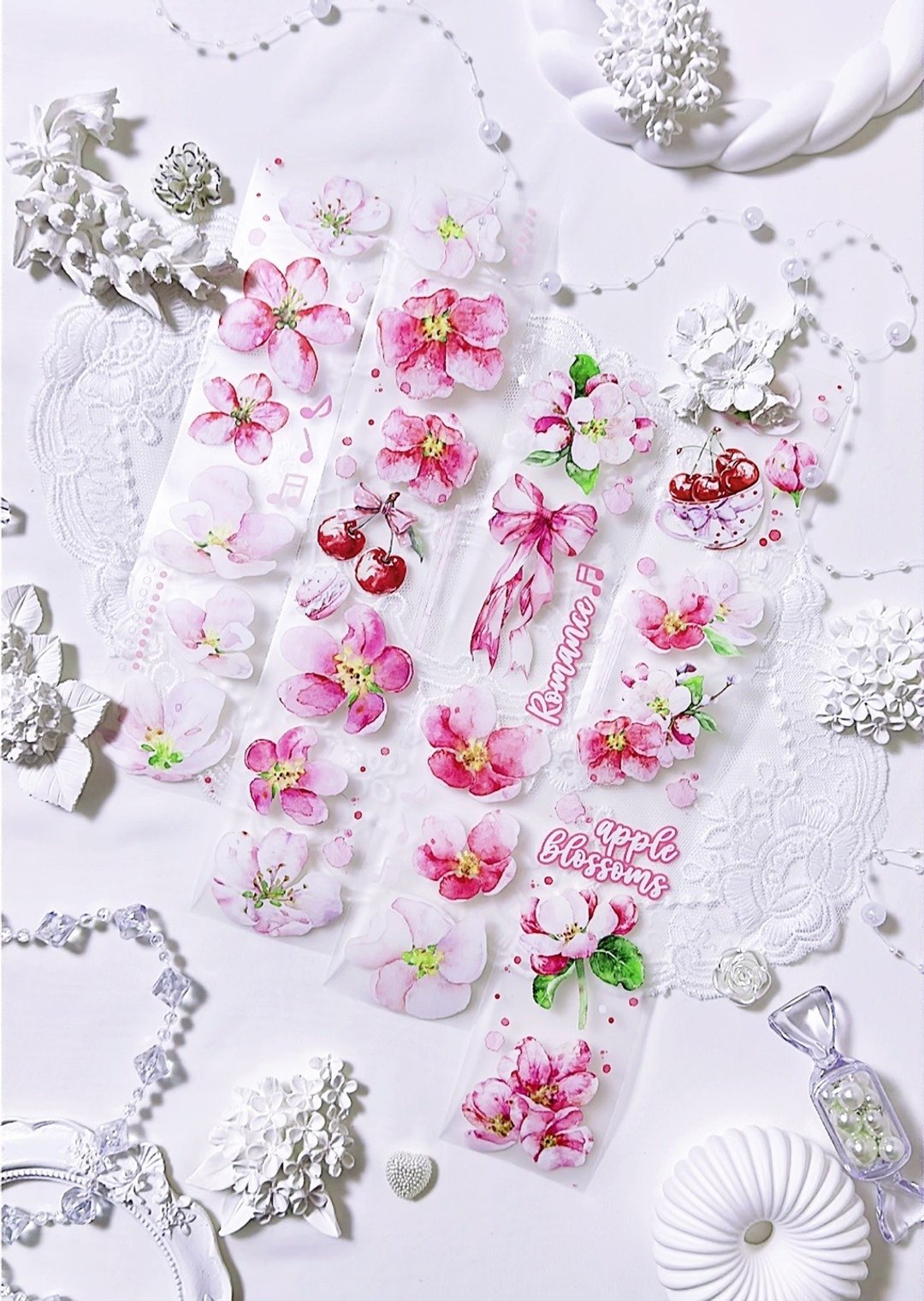 花 – 苹果花PET和纸胶带 - 纸胶带 - 其他材质 