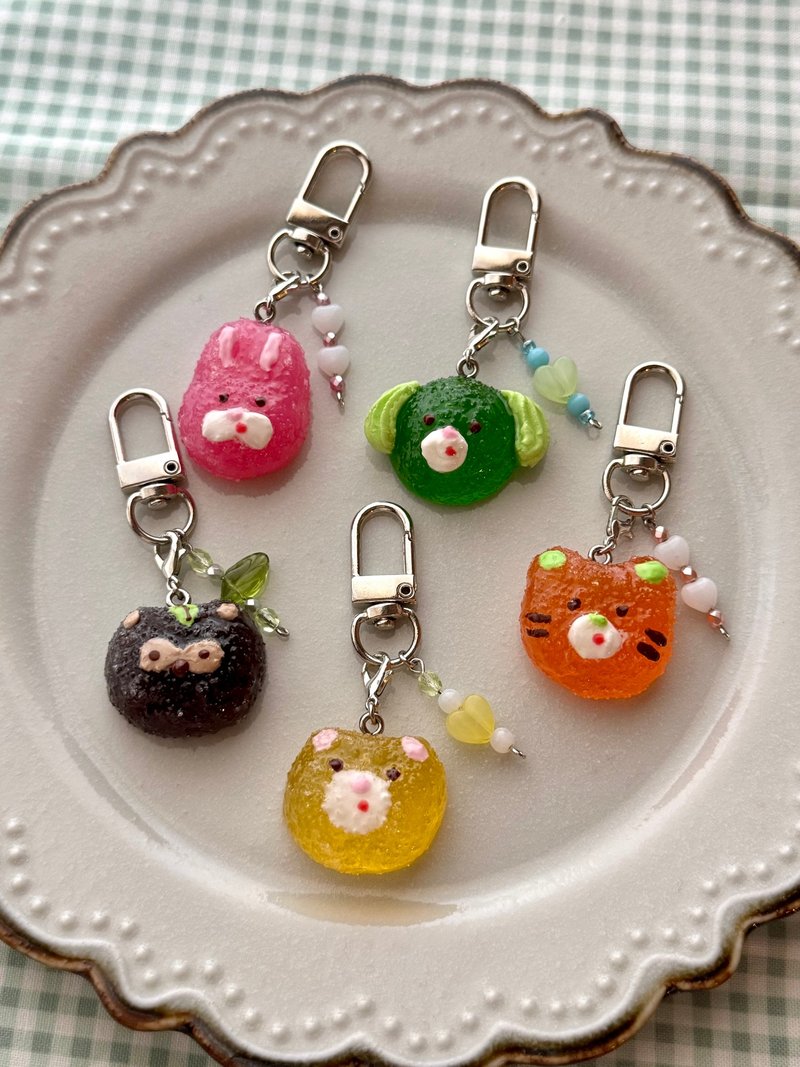 【钥匙圈】生日果冻 - 钥匙链/钥匙包 - 树脂 多色