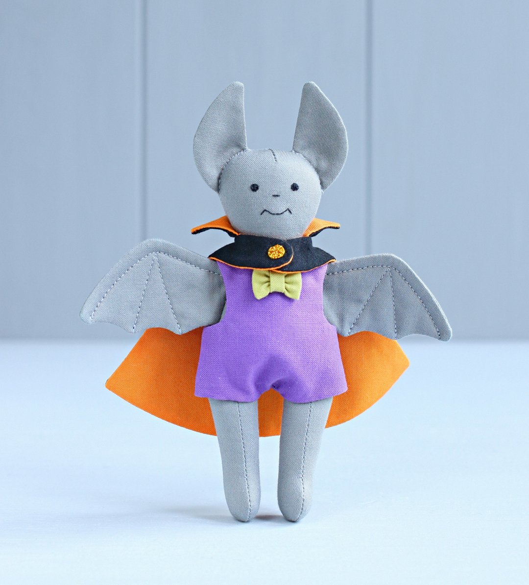 PDF Mini Halloween Bat Doll Sewing Pattern - 手工艺教程/工具书 - 其他材质 