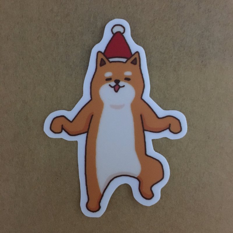 《艺之鱼》柴犬日常趴踢小防水贴纸 –SS0053 - 贴纸 - 纸 橘色