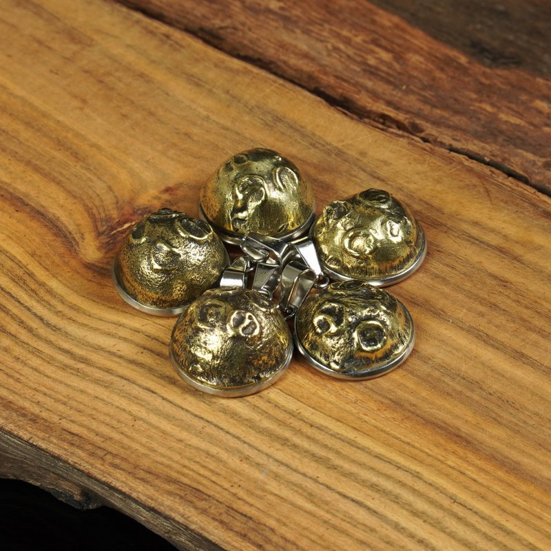 缅甸塔型达隆咒珠-几何图腾-铜合金-底宽1.8厘米 - 其他 - 其他材质 