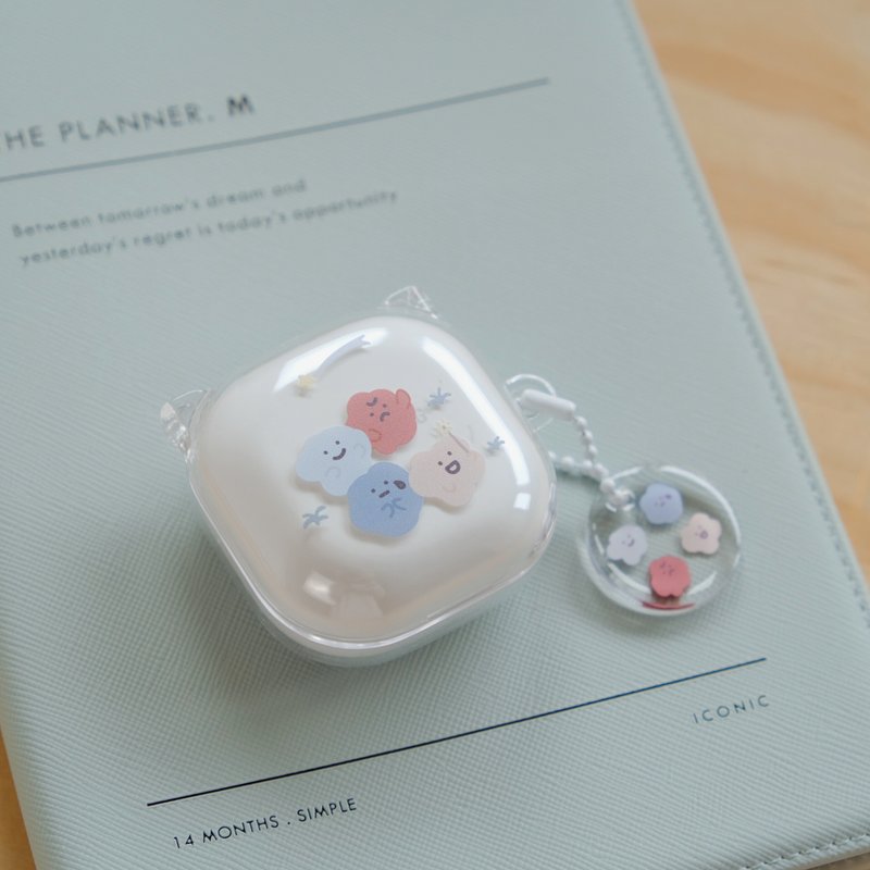 流星祈愿 Samsung Galaxy Buds 系列 耳机保护套 耳机壳 - 耳机收纳 - 塑料 透明
