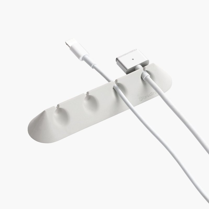 【限量团购】弹性收线器T版 / 2组入, 共4个 - 卷线器/电线收纳 - 硅胶 灰色