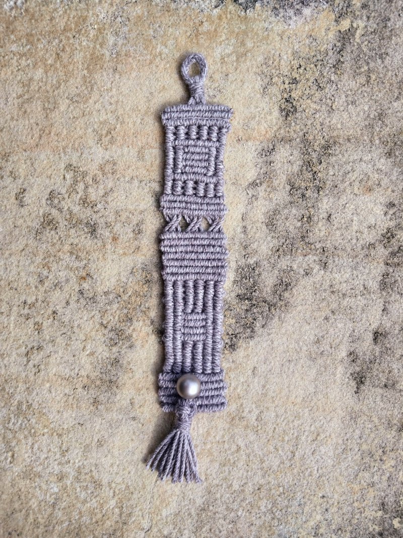 天然亚麻手环 - 手链/手环 - 棉．麻 灰色