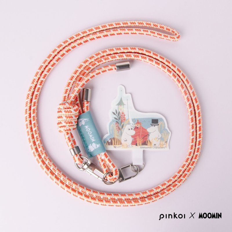【Pinkoi x Moomin】手机挂绳夹片组 / 父子出游 - 挂绳/吊绳 - 聚酯纤维 