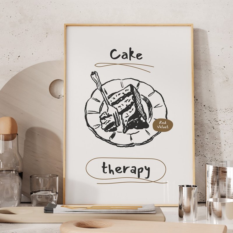 You Dessert The Best No.2 - 蛋糕海报 挂画 空间布置 - 电子手绘真人画像/绘画/插画 - 其他材质 