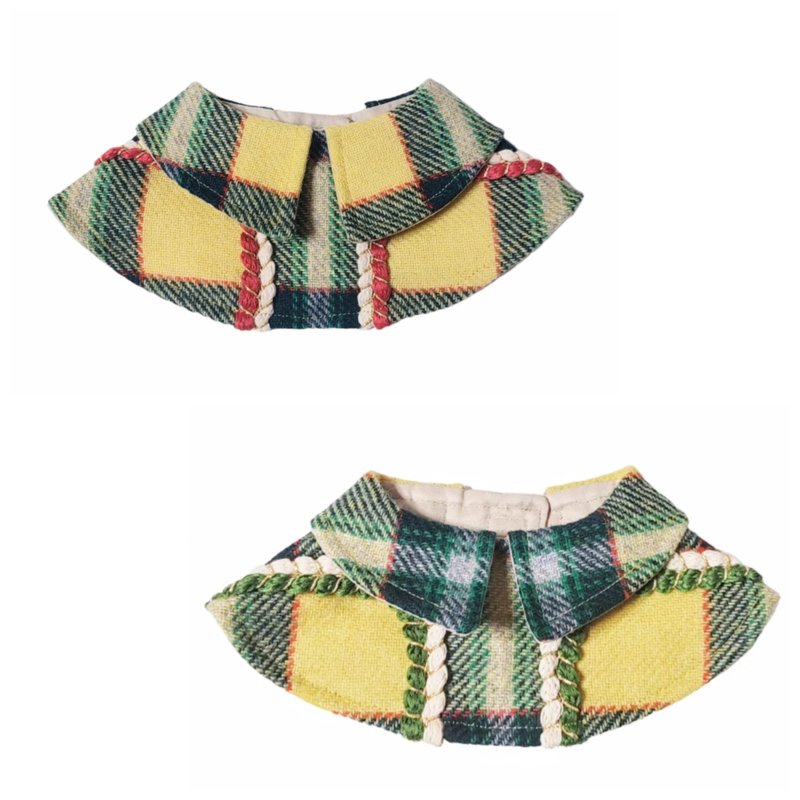 披肩领围 - 羊毛混纺毛 (2色) - 衣/帽 - 羊毛 多色