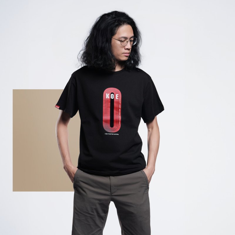KOE 经典赛道薄款(男女同款) - 男装上衣/T 恤 - 棉 黑色
