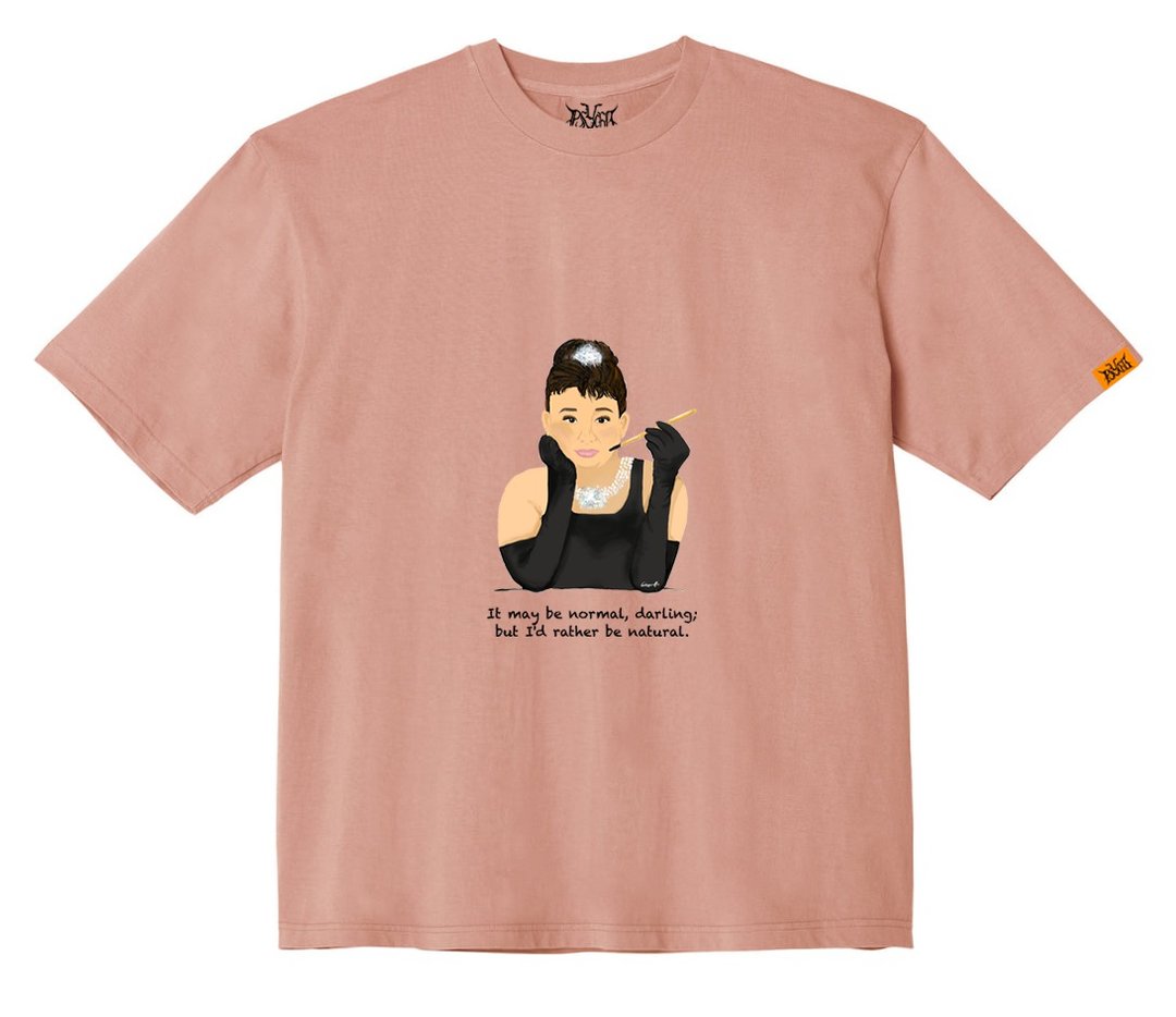 身体自主-肉肉系列 Judging Defines My Body Tee - 女装 T 恤 - 棉 粉红色