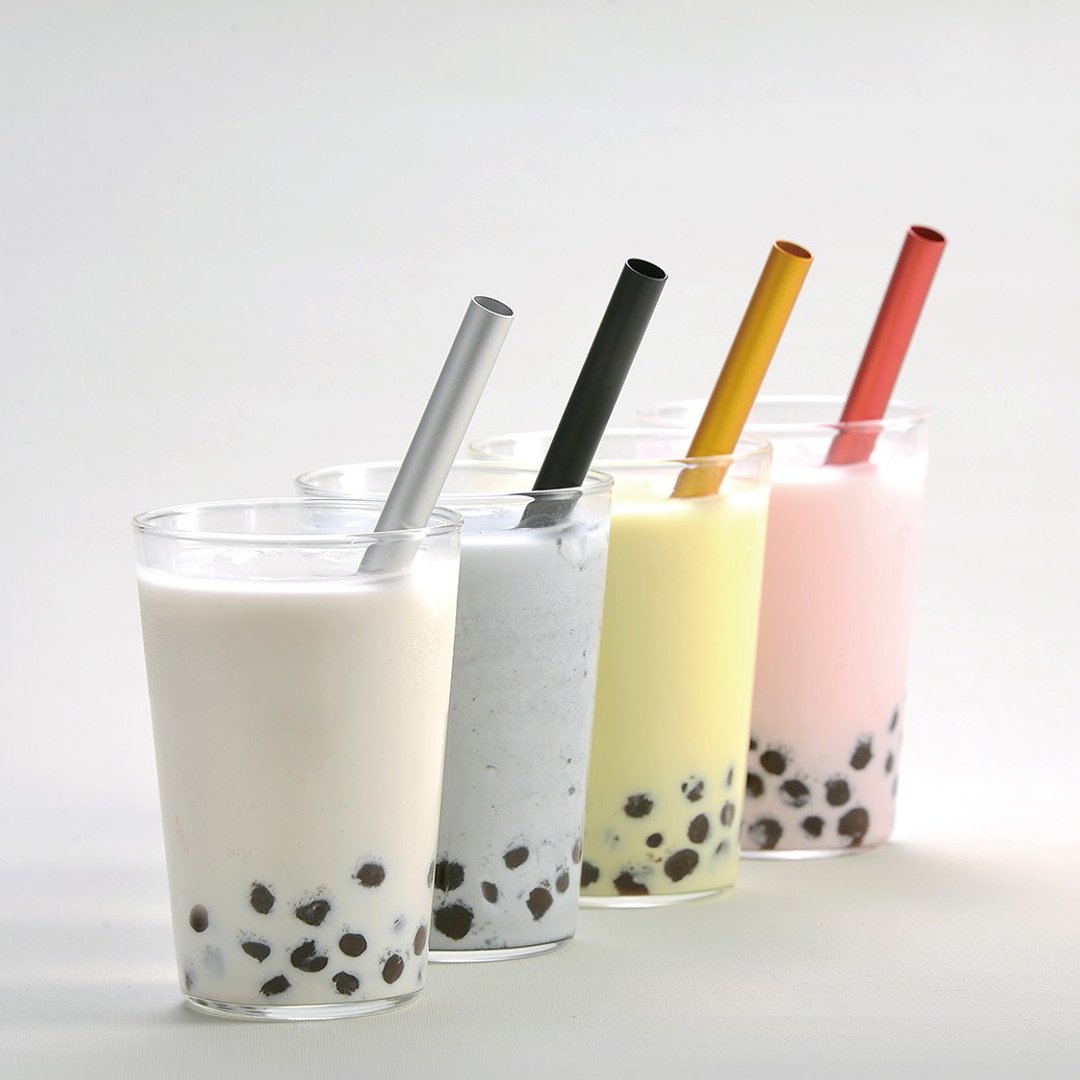 HOKUA | 日本制 Cool&Shake 铝合金瞬冷吸管 (粗4色) - 环保吸管 - 铝合金 多色