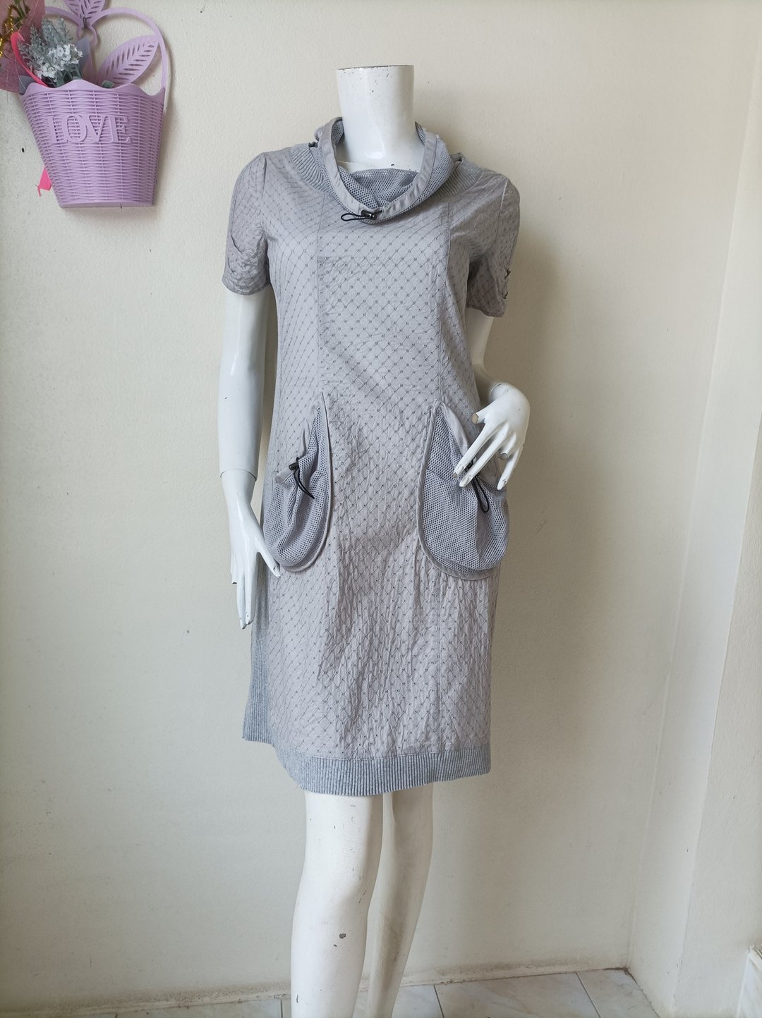 Vintage Hiroko Bis Hiroko Koshino Rare Design Mini dress Size 11 will fit S-M - 洋装/连衣裙 - 棉 