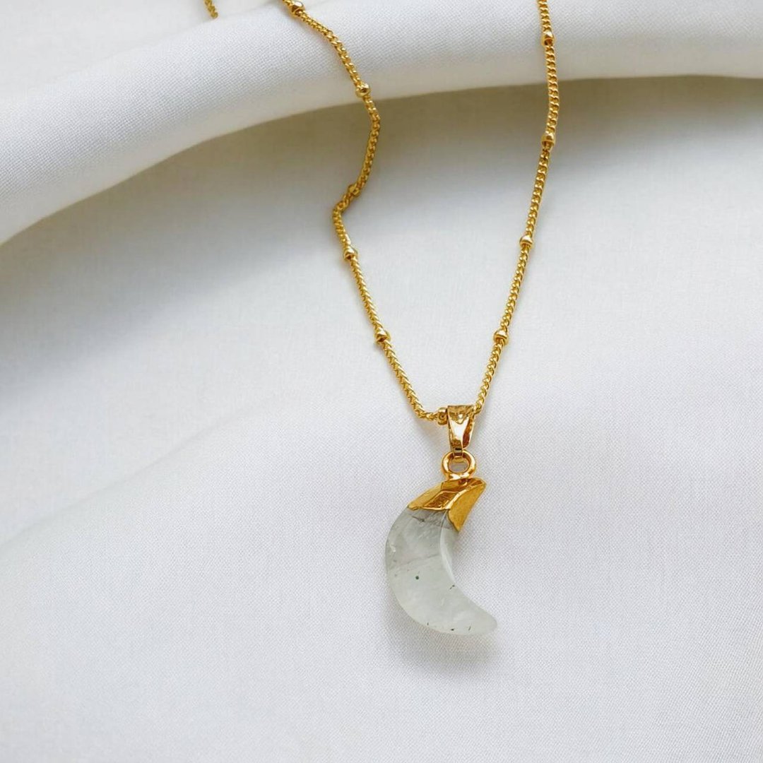 【新品】C.Lady 晶女子//轻珠宝项链系列－蓝月光石水晶项链 - 项链 - 水晶 白色