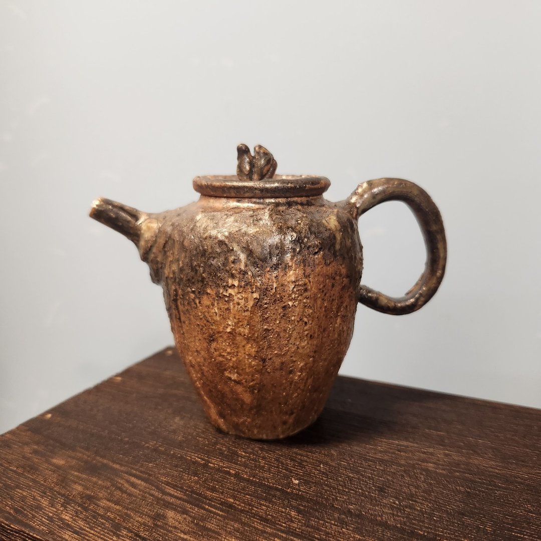 柴烧陶 / 茶壶 - 茶具/茶杯 - 陶 黑色